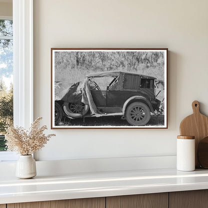 Migrant Cane Chair Worker Automobile Paradis Louisiana 1938 - Available at KNOWOL