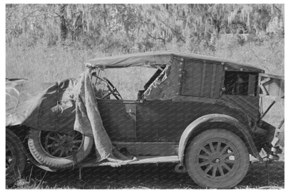 Migrant Cane Chair Worker Automobile Paradis Louisiana 1938 - Available at KNOWOL