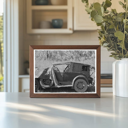 Migrant Cane Chair Worker Automobile Paradis Louisiana 1938 - Available at KNOWOL