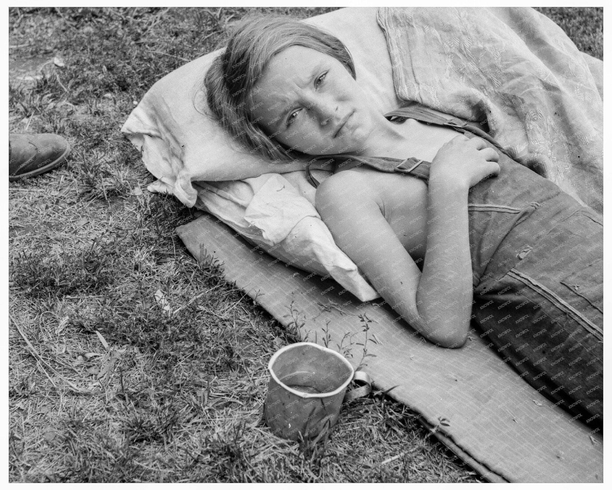 Migrant Child in Toppenish Washington 1939 Vintage Photo - Available at KNOWOL