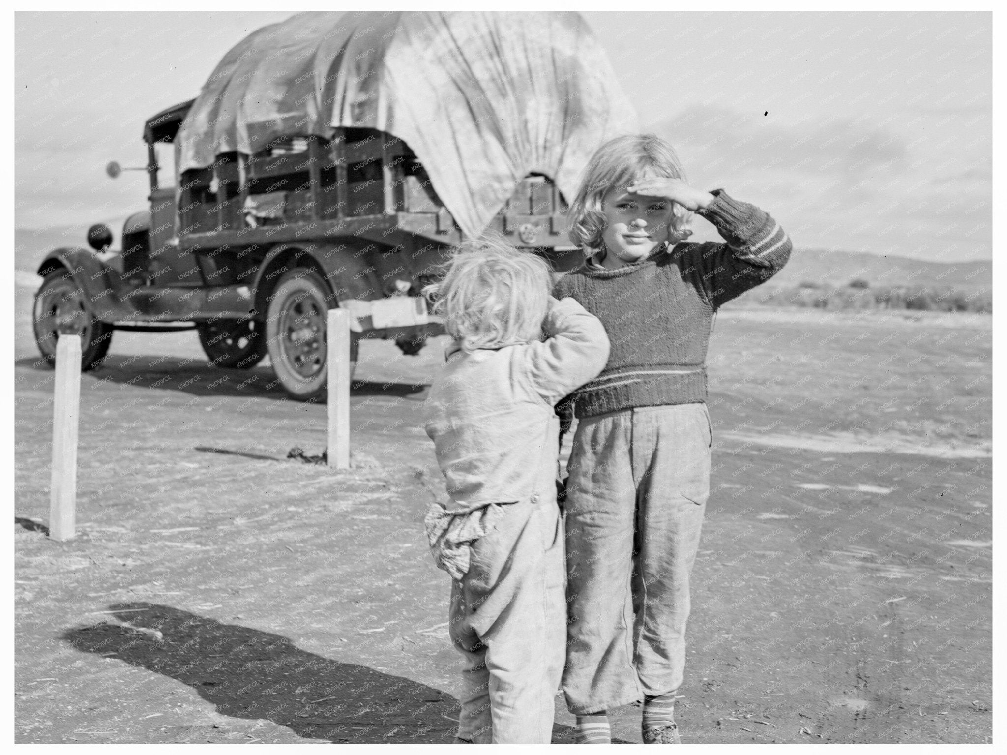 Migrant Children at Farm Security Camp Oregon 1939 - Available at KNOWOL