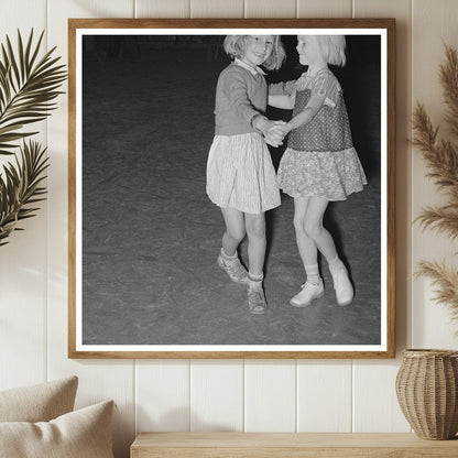 Migrant Children Dancing at Agua Fria Camp May 1940 - Available at KNOWOL