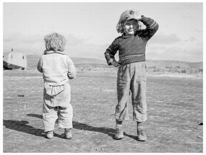 Migrant Children in Oregon FSA Camp 1939 - Available at KNOWOL