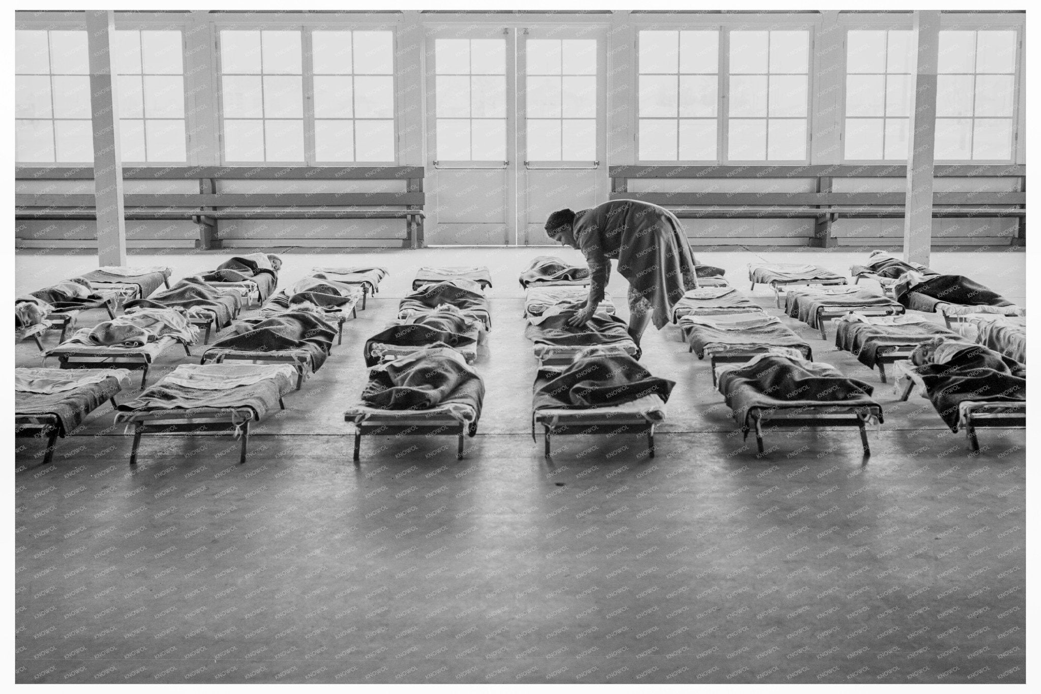 Migrant Children Rest at Shafter Camp February 1939 - Available at KNOWOL