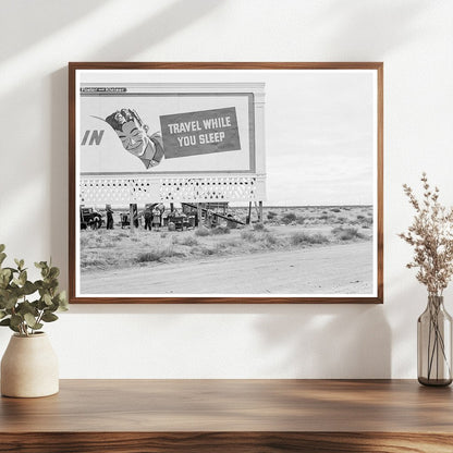 Migrant Families Camped Behind Billboard Kern County 1938 - Available at KNOWOL