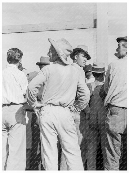 Migrant Families Watching Baseball Game June 1939 - Available at KNOWOL