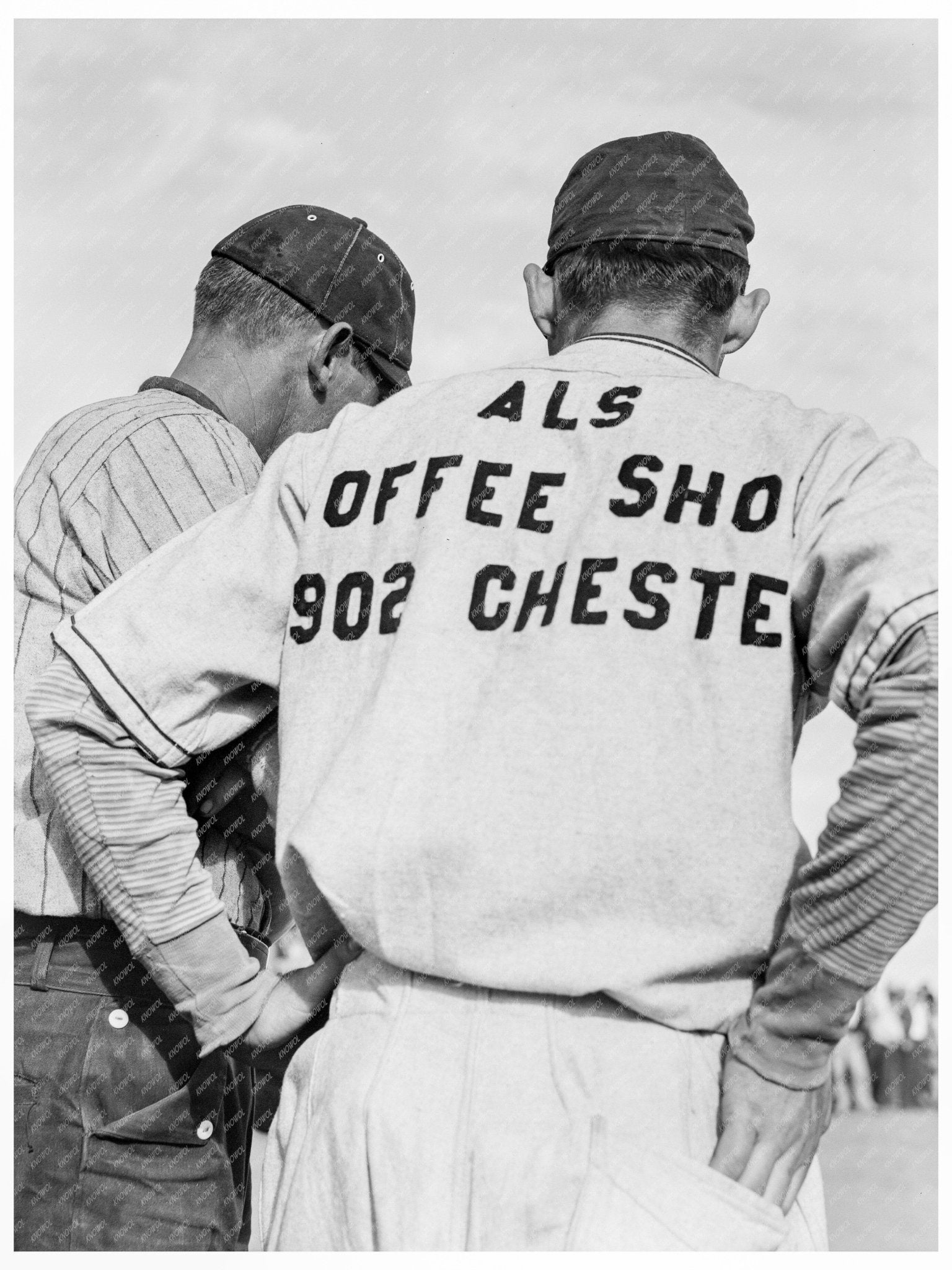 Migrant Families Watching Baseball Game Kern County 1938 - Available at KNOWOL