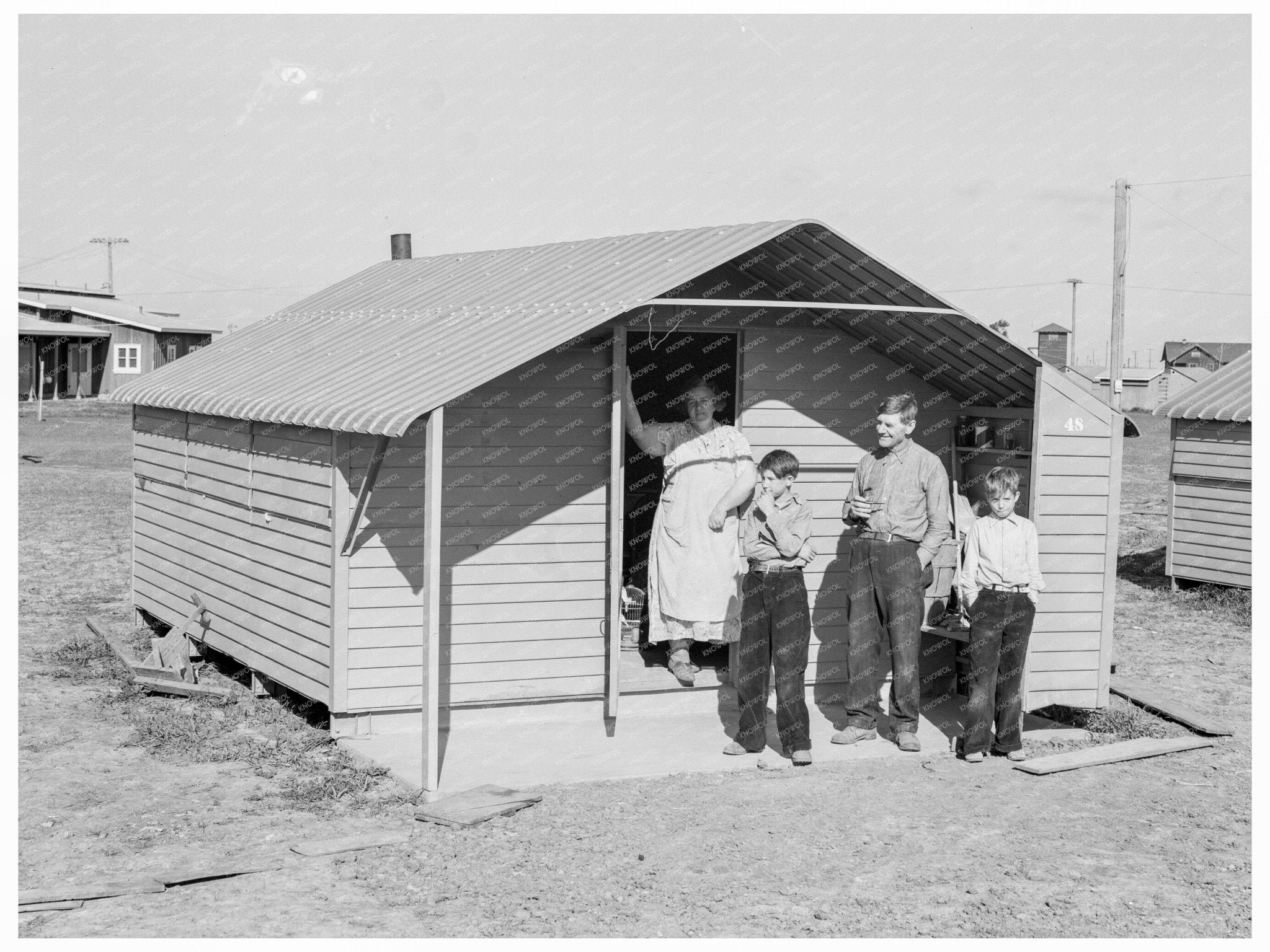 Migrant Family at Westley Camp California February 1939 - Available at KNOWOL