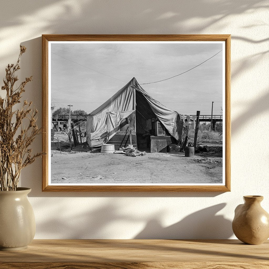 Migrant Family Home in Tulare County California 1936 - Available at KNOWOL