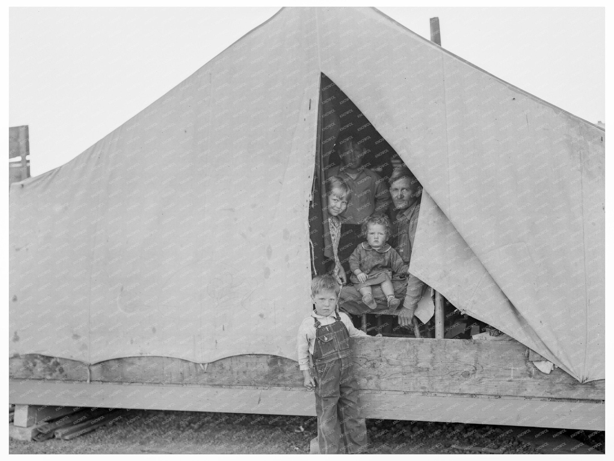 Migrant Family in Brawley California February 1939 - Available at KNOWOL