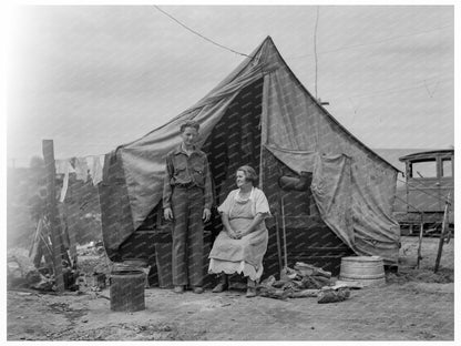 Migrant Family in California 1936 Historical Image - Available at KNOWOL