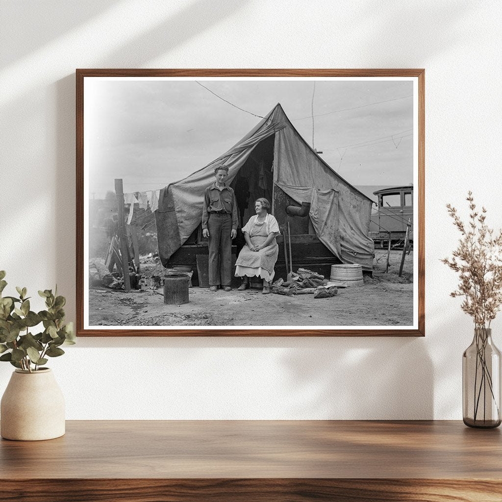 Migrant Family in California 1936 Historical Image - Available at KNOWOL