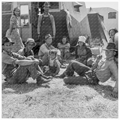 Migrant Family in Farm Security Camp Westley California 1938 - Available at KNOWOL