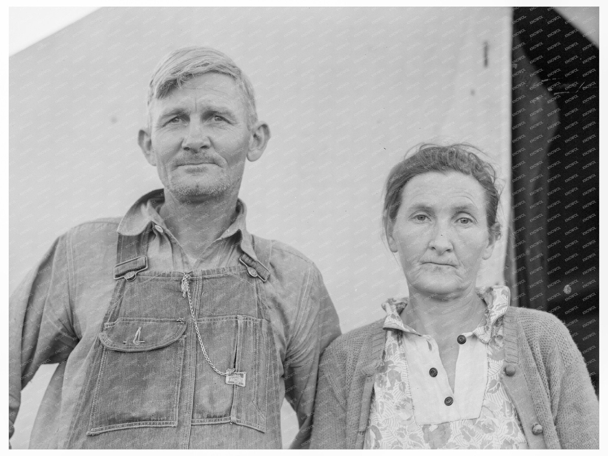 Migrant Family in Labor Camp Brawley California 1939 - Available at KNOWOL