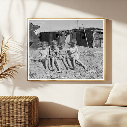 Migrant Family of Eight in Sweetwater Oklahoma 1937 - Available at KNOWOL