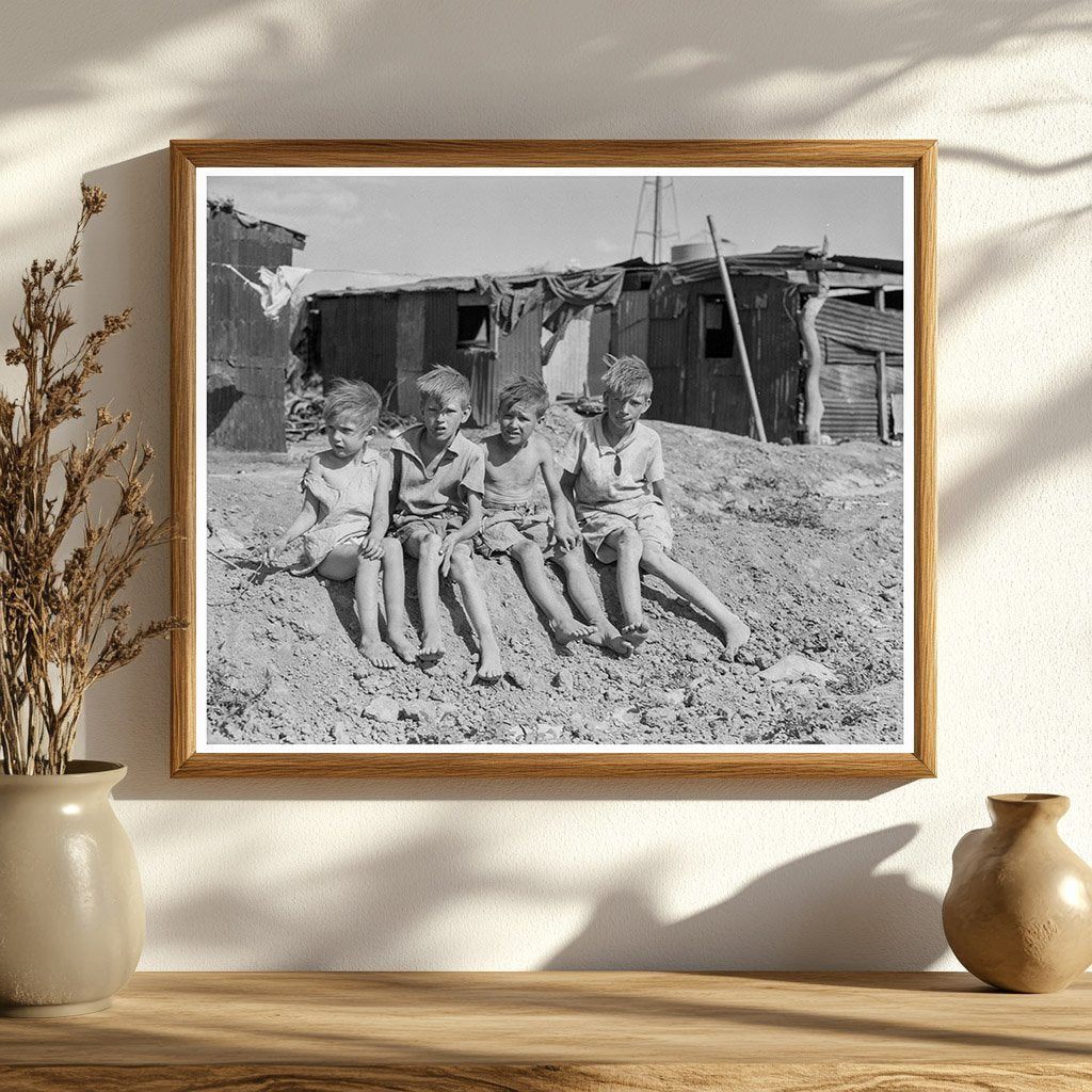 Migrant Family of Eight in Sweetwater Oklahoma 1937 - Available at KNOWOL