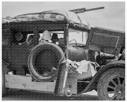 Migrant Family on Highway Arizona May 1937 - Available at KNOWOL