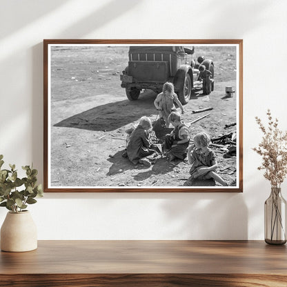 Migrant Family Picking Cotton Fresno California 1936 - Available at KNOWOL