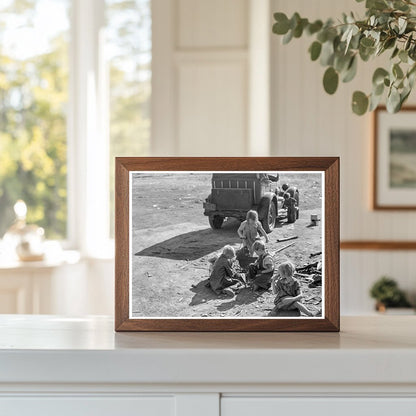 Migrant Family Picking Cotton Fresno California 1936 - Available at KNOWOL