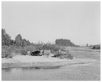 Migrant Hop Pickers Camp Oregon August 1939 - Available at KNOWOL