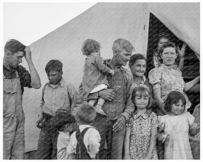 Migrant Labor Camp in Brawley California 1939 Pea Harvest - Available at KNOWOL