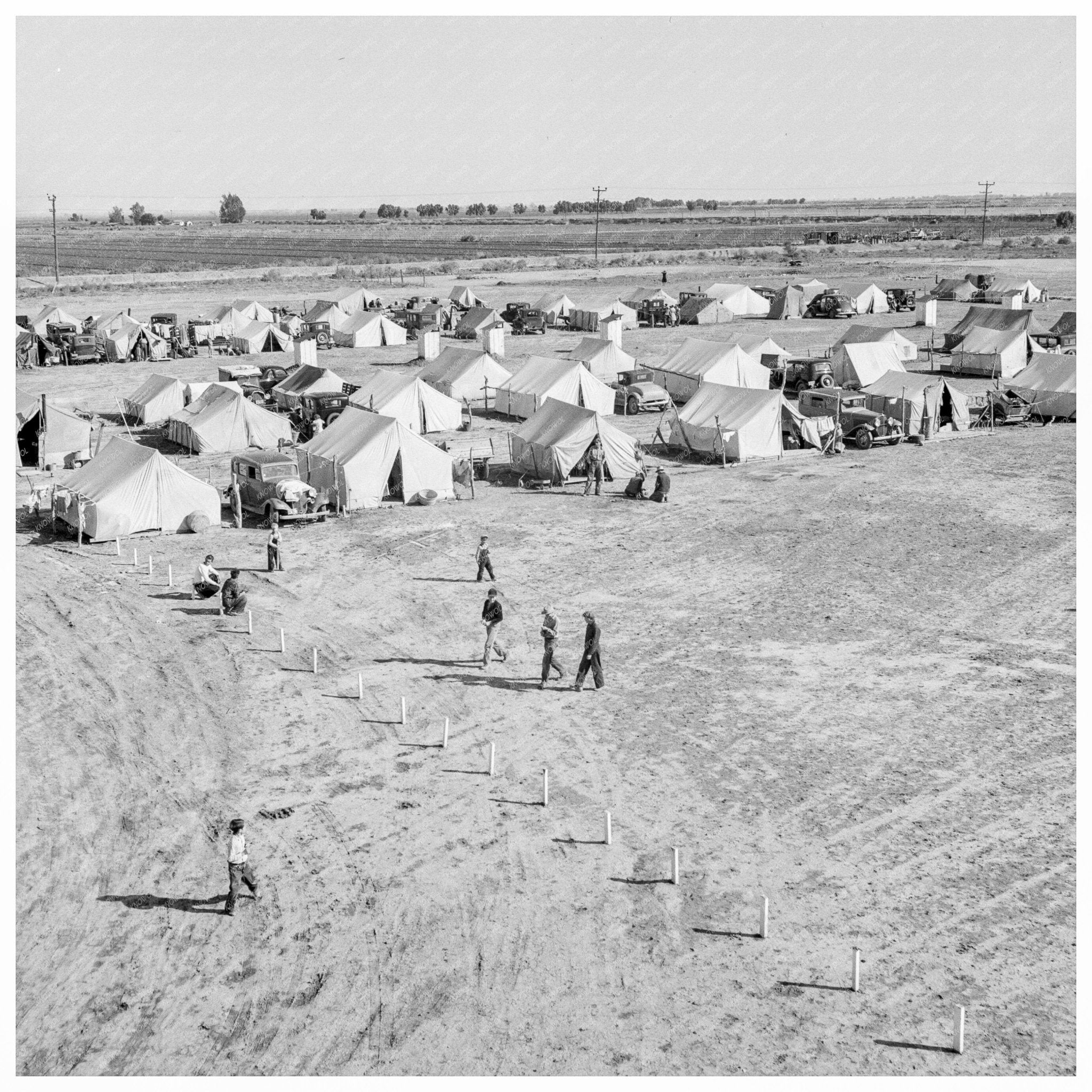 Migrant Labor Camp in Calipatria California 1939 - Available at KNOWOL