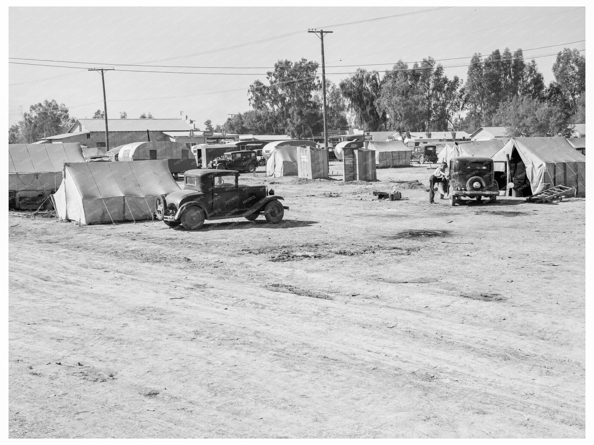 Migrant Labor Housing in Imperial Valley February 1939 - Available at KNOWOL