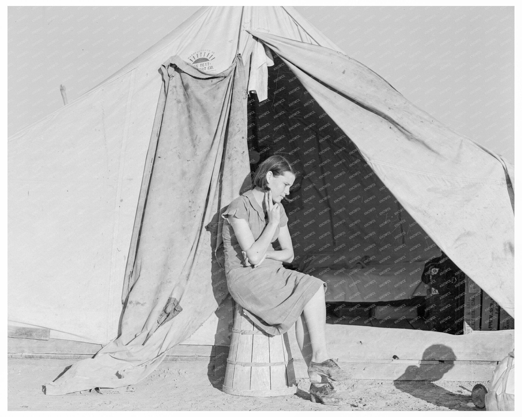 Migrant Mother in FSA Camp Calipatria 1939 - Available at KNOWOL