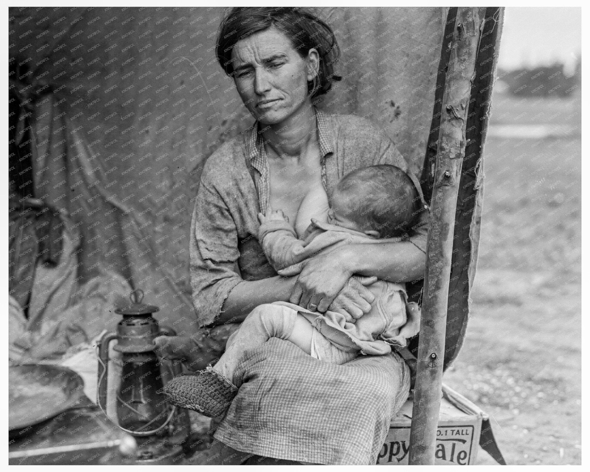 Migrant Mother Photograph March 1936 Nipomo California - Available at KNOWOL