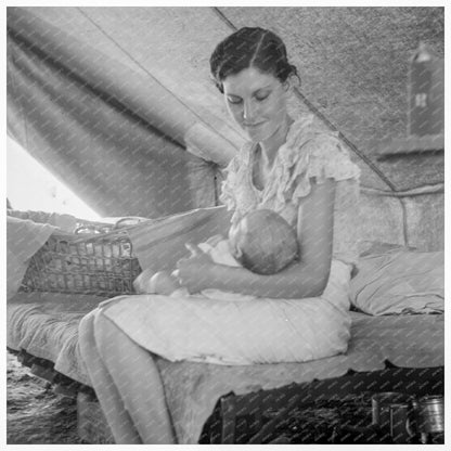 Migrant Mother with Baby in California Camp April 1939 - Available at KNOWOL