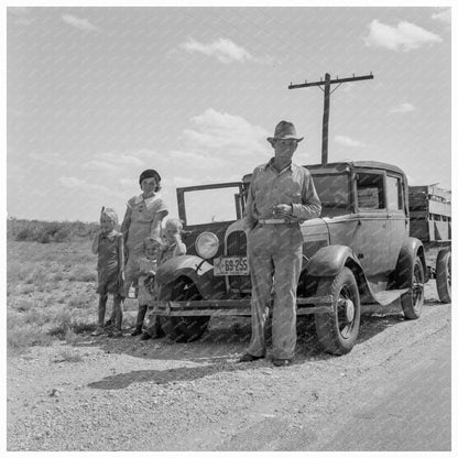 Migrant Oil Worker Family Odessa Texas May 1937 - Available at KNOWOL