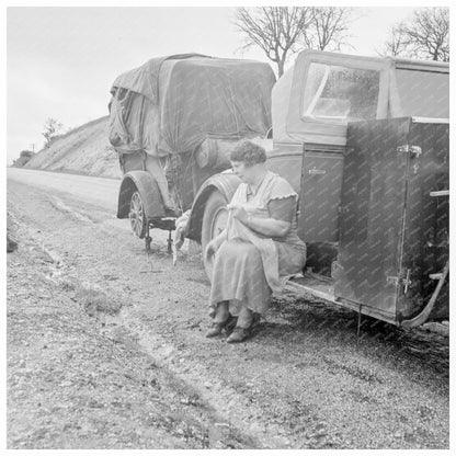 Migrant Pea Workers Traveling in California February 1936 FSA OWI Collection - Available at KNOWOL