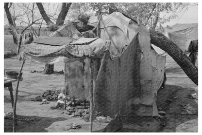 Migrant Tent Camp in Harlingen Texas February 1939 - Available at KNOWOL