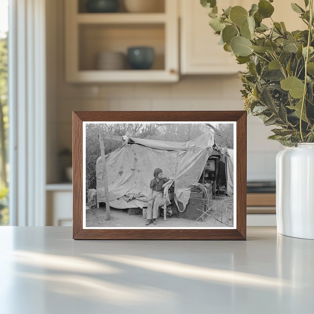 Migrant Tent Home in Harlingen Texas February 1939 - Available at KNOWOL