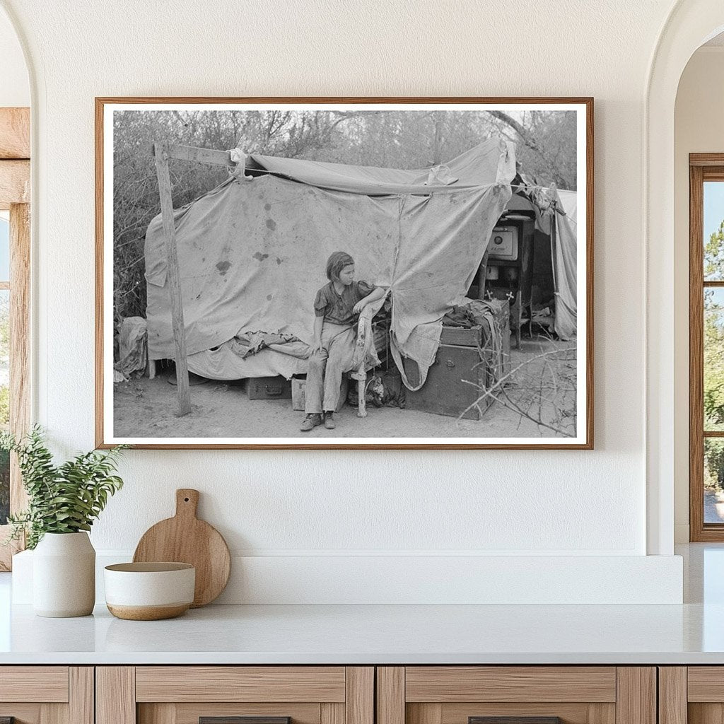 Migrant Tent Home in Harlingen Texas February 1939 - Available at KNOWOL