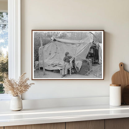 Migrant Tent Home in Harlingen Texas February 1939 - Available at KNOWOL