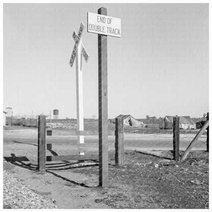 Migrant Tents Along Southern Pacific Rail Line Fresno 1939 - Available at KNOWOL