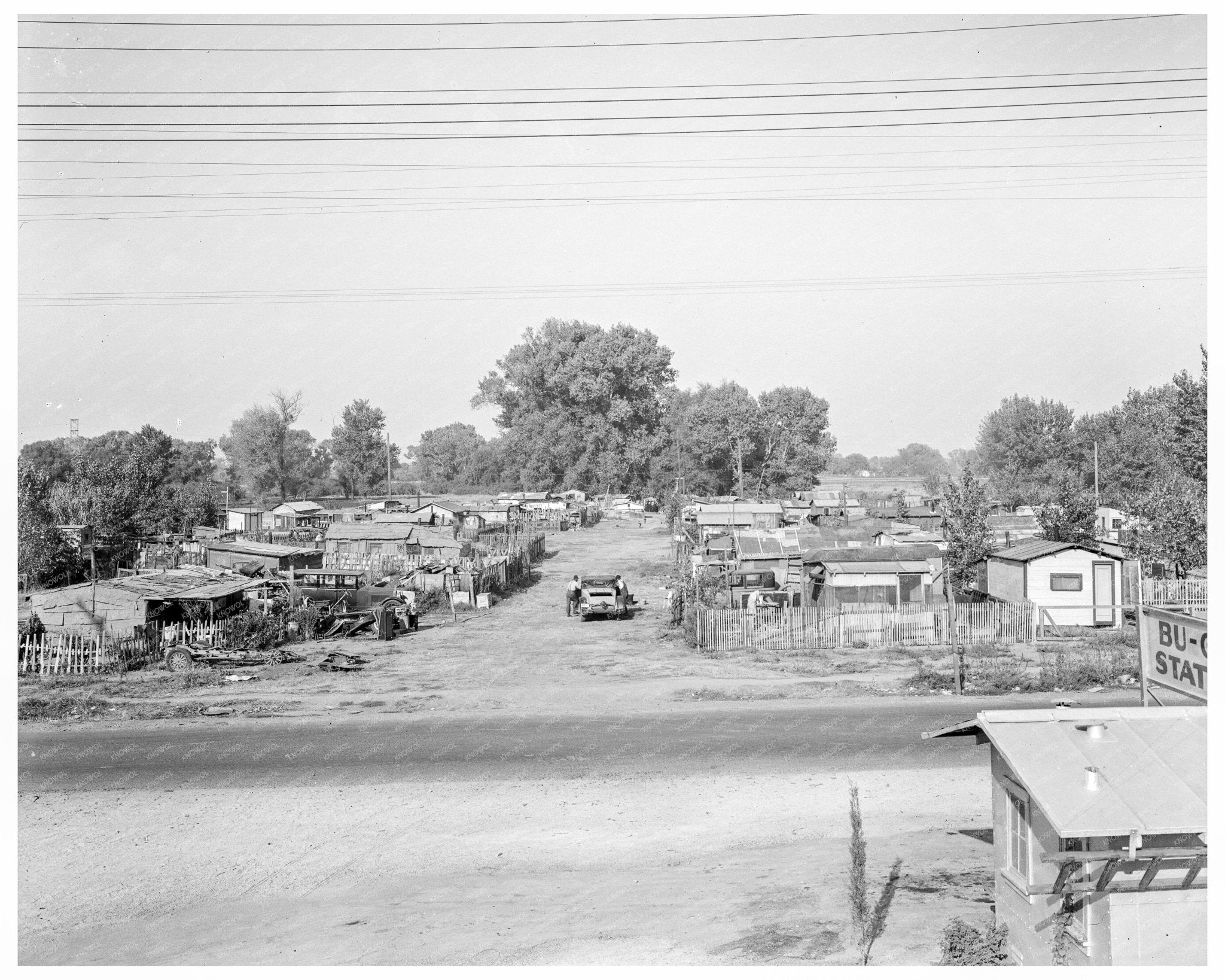 Migrant Winter Camp in Sacramento 1936 - Available at KNOWOL