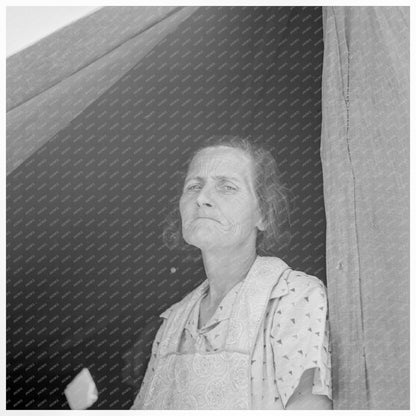 Migrant Woman in Contractors Camp California April 1939 - Available at KNOWOL