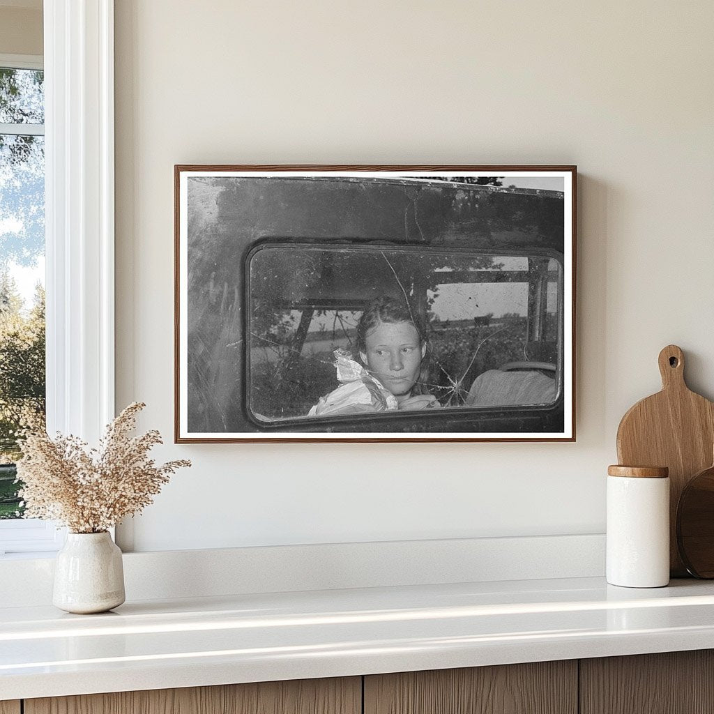 Migrant Worker in Automobile Oklahoma June 1939 - Available at KNOWOL