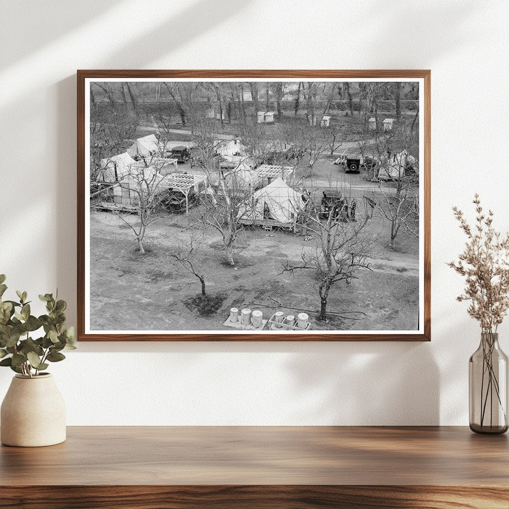 Migrant Workers Camp Gridley California February 1939 - Available at KNOWOL