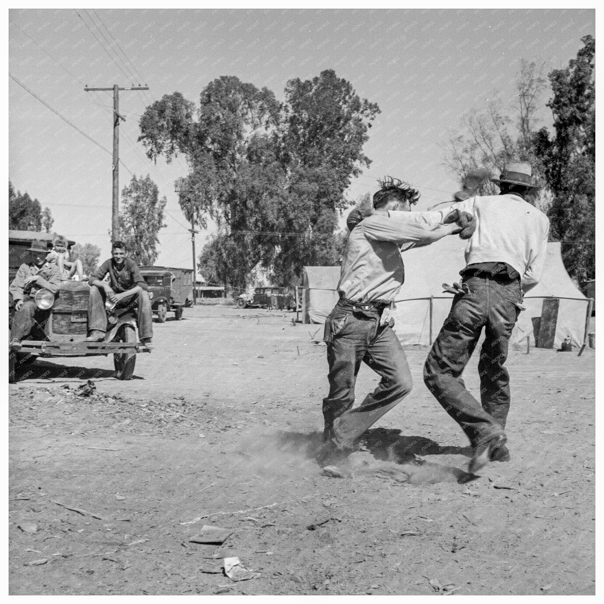 Migrant Workers Camp Holtville California February 1937 - Available at KNOWOL