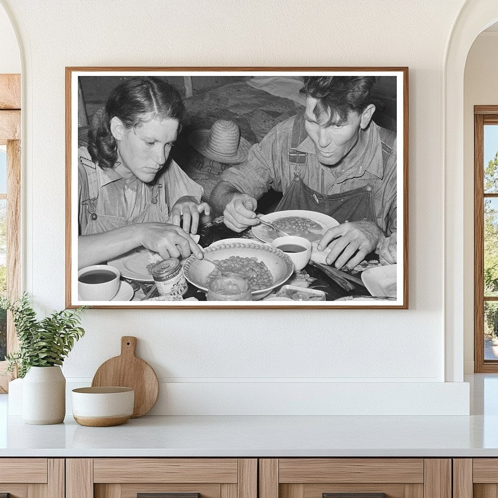 Migrant Workers Dinner in Webbers Falls Oklahoma 1939 - Available at KNOWOL