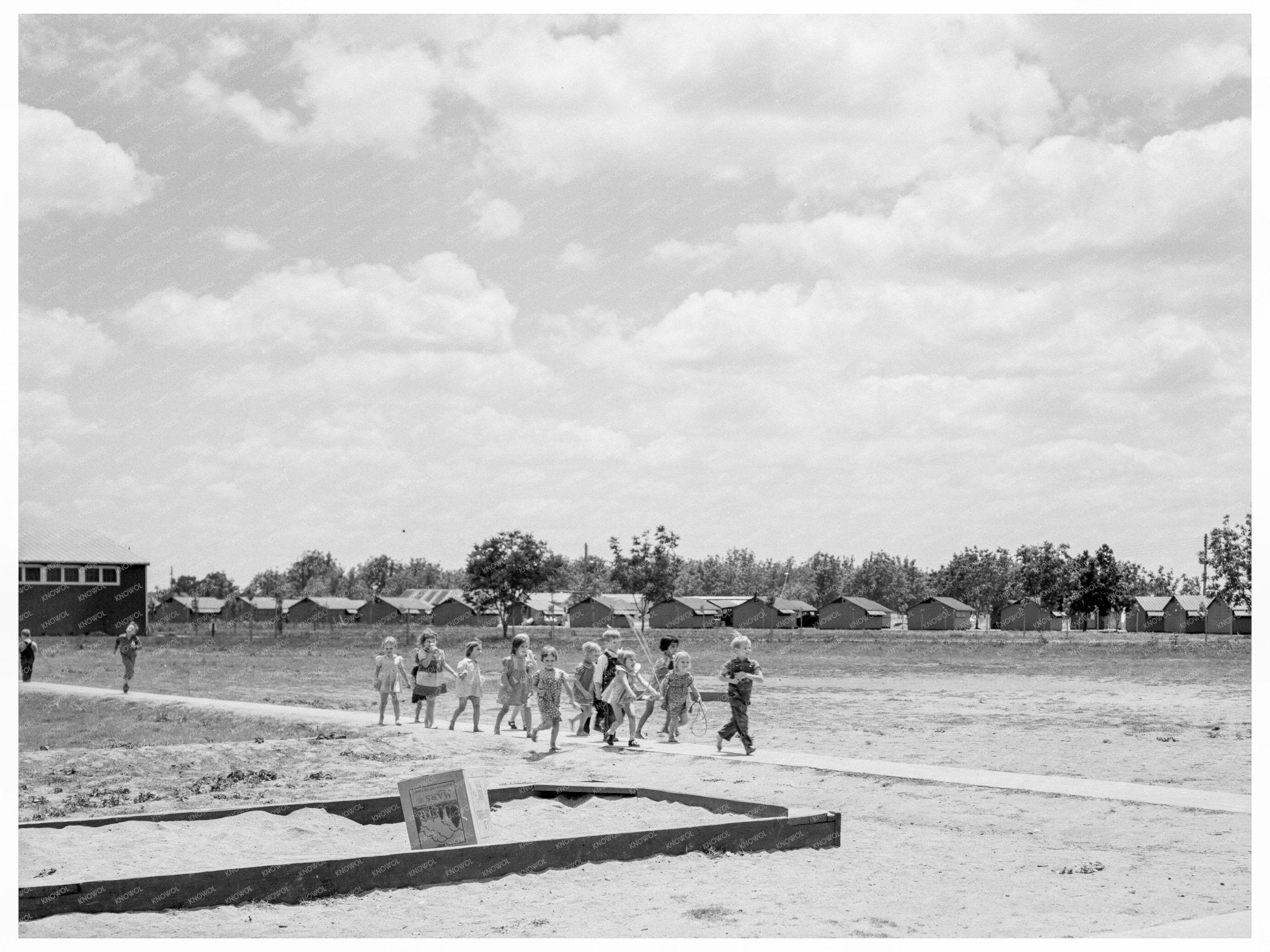 Migrant Workers Nursery School Camp Tulare County 1939 - Available at KNOWOL