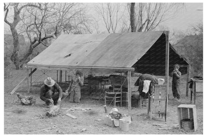 Migrant Workers Tent Homes Harlingen Texas February 1939 - Available at KNOWOL