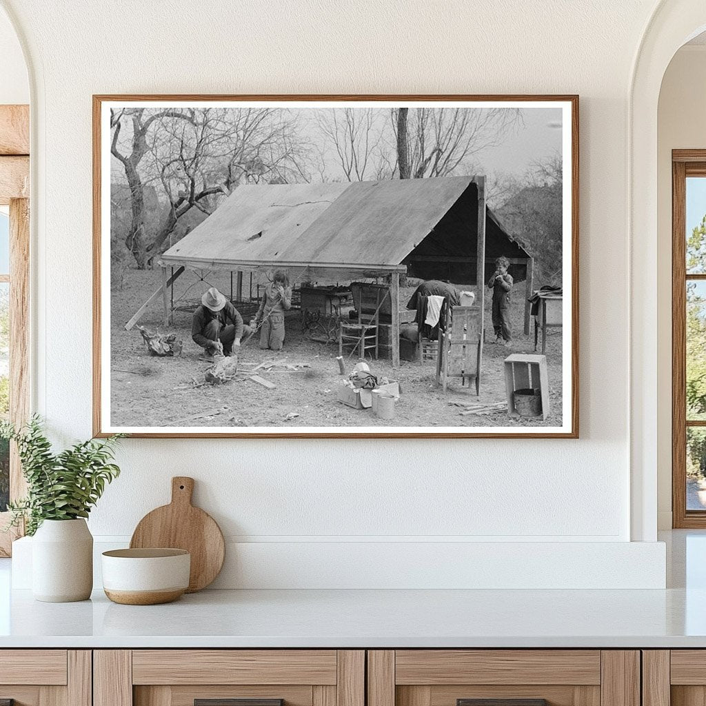 Migrant Workers Tent Homes Harlingen Texas February 1939 - Available at KNOWOL