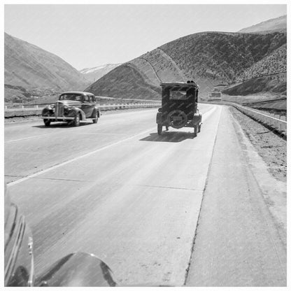 Migrants on U.S. Route 99 Tehachapi Ridge February 1939 - Available at KNOWOL