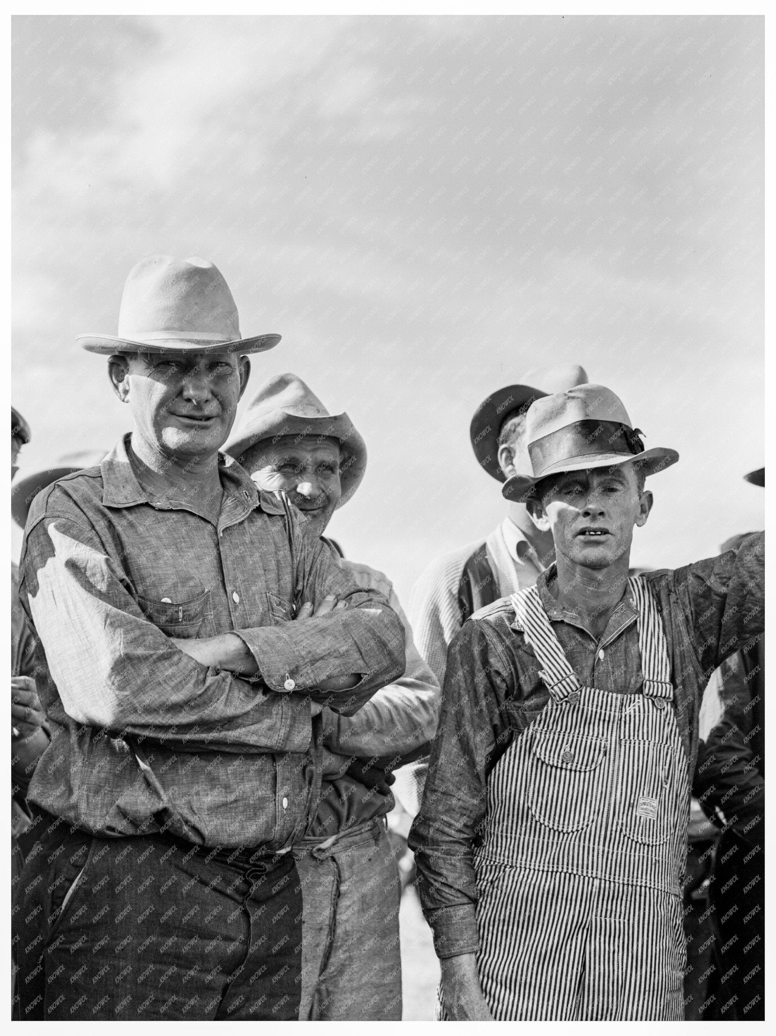 Migrants Watching Ball Game at Shafter Camp 1938 - Available at KNOWOL