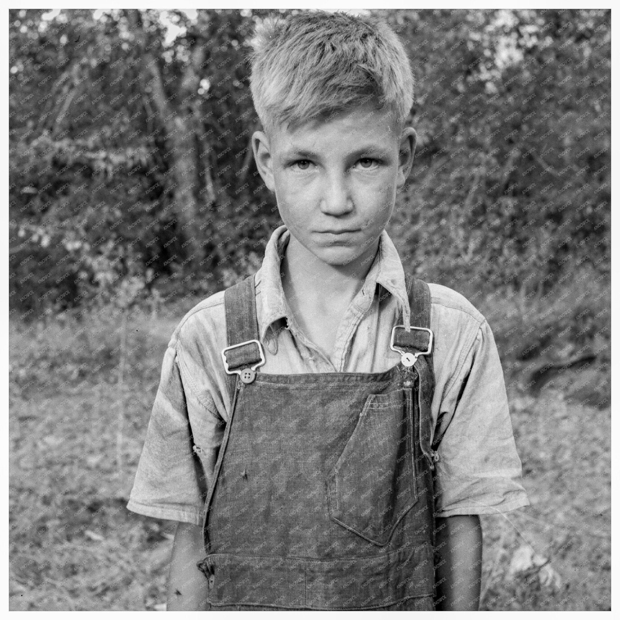 Migratory Boy in Yakima Valley Squatter Camp 1939 - Available at KNOWOL