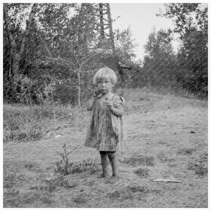 Migratory Child in Yakima Valley Squatter Camp 1939 - Available at KNOWOL